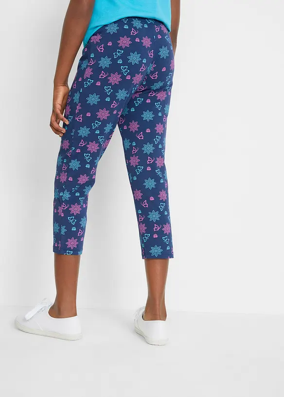 Leggings a pinocchietto con cotone biologico (pacco da 2), bonprix