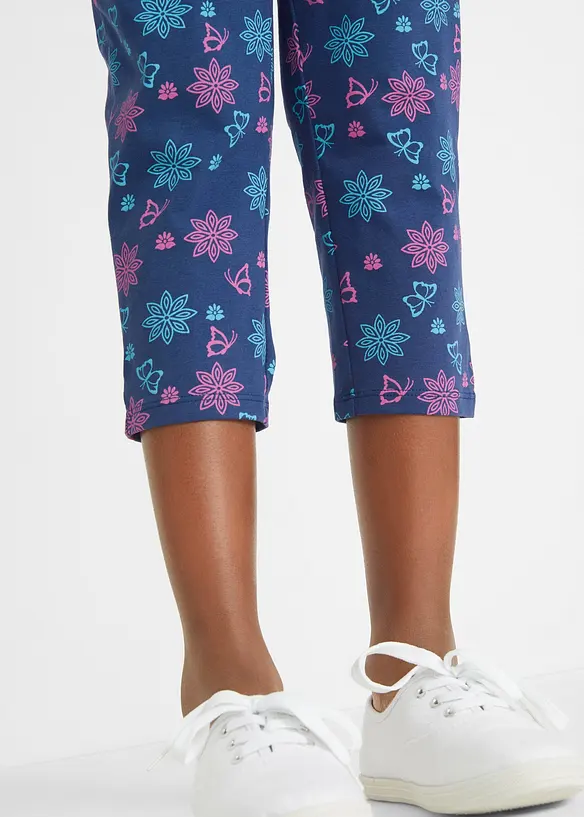 Leggings a pinocchietto con cotone biologico (pacco da 2), bonprix