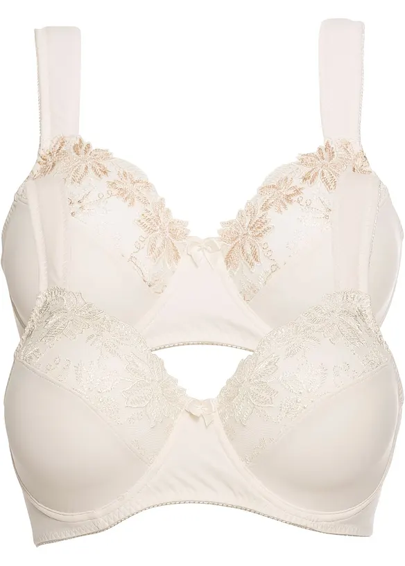 Reggiseno con ferretto e spalline imbottite (pacco da 2), bonprix