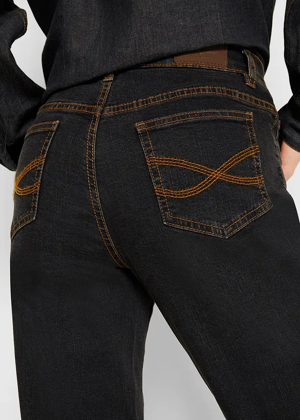 Mom jeans lunghi, vita media, bonprix