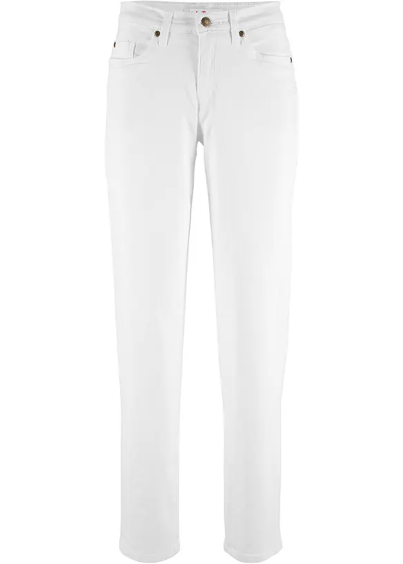 Mom jeans lunghi, vita media, bonprix