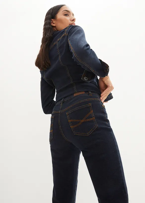 Mom jeans lunghi, vita media, bonprix