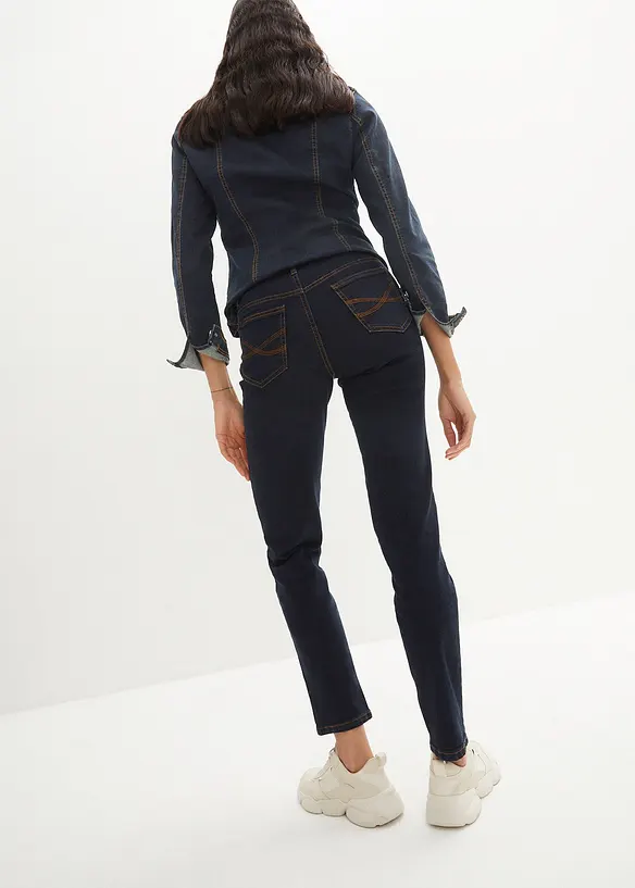 Mom jeans lunghi, vita media, bonprix