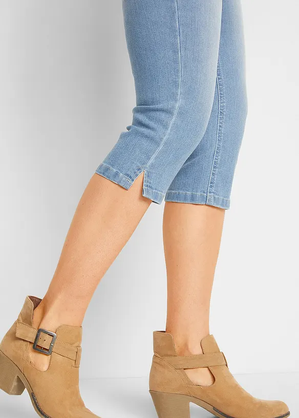 Jeans capri elasticizzati comfort (pacco da 2), bonprix