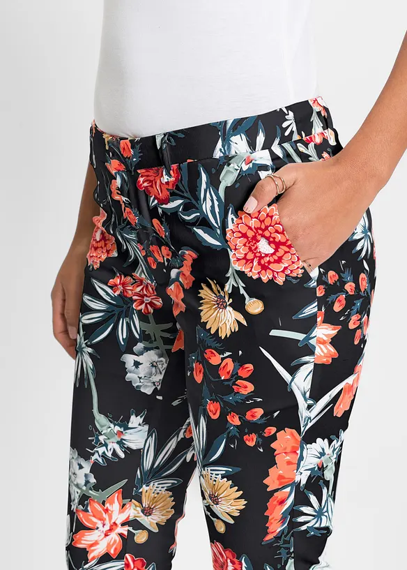 Pantaloni cropped elasticizzati, bonprix