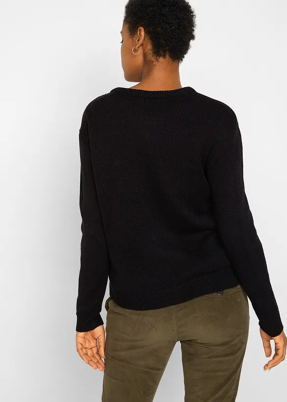 Maglione con scollo rotondo, bonprix