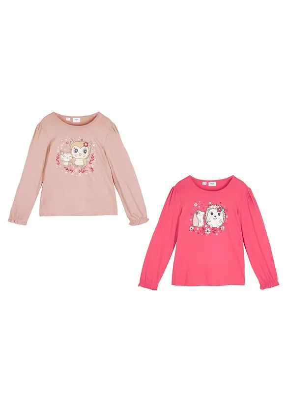 Maglia a maniche lunghe (pacco da 2), bonprix