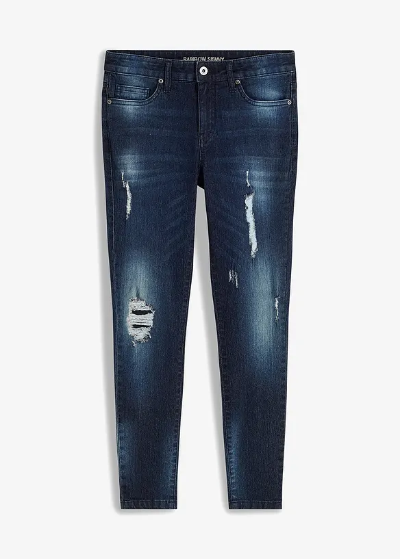 Jeans skinny elasticizzati, vita media, bonprix