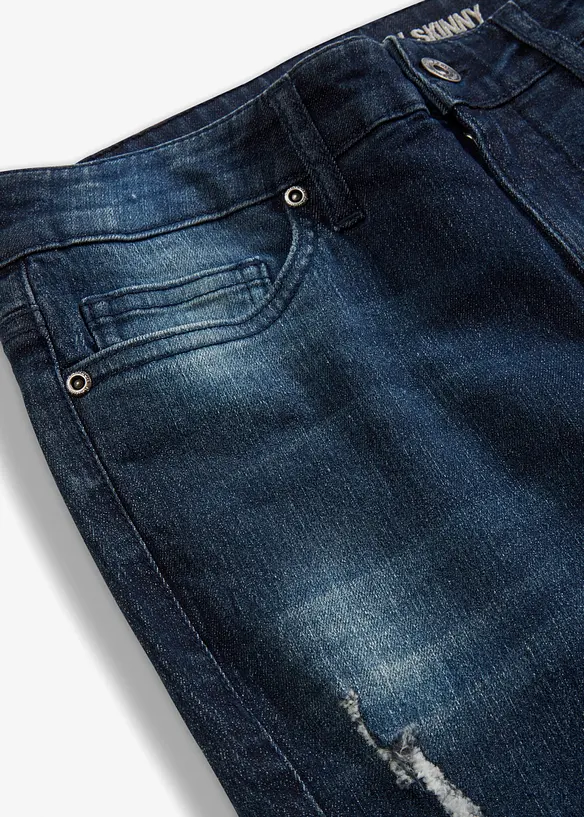 Jeans skinny elasticizzati, vita media, bonprix