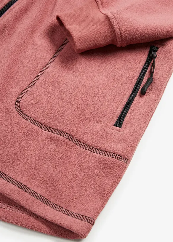 Giacca in pile con tasche zippate, bonprix