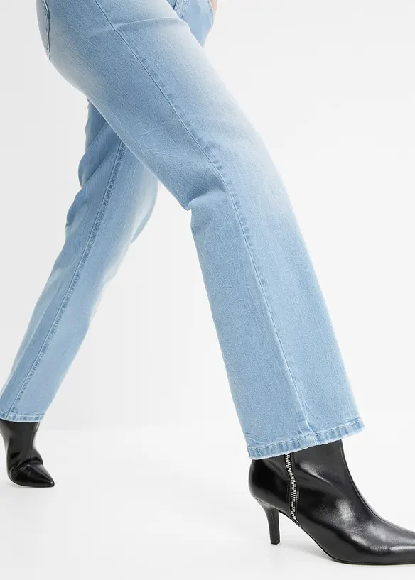 Jeans elasticizzati straight, vita alta, bonprix