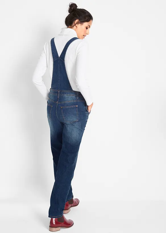 Salopette di jeans boyfriend fit, bonprix