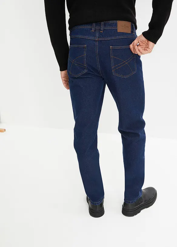 Jeans classic fit con inserto elasticizzato ai lati, straight, bonprix