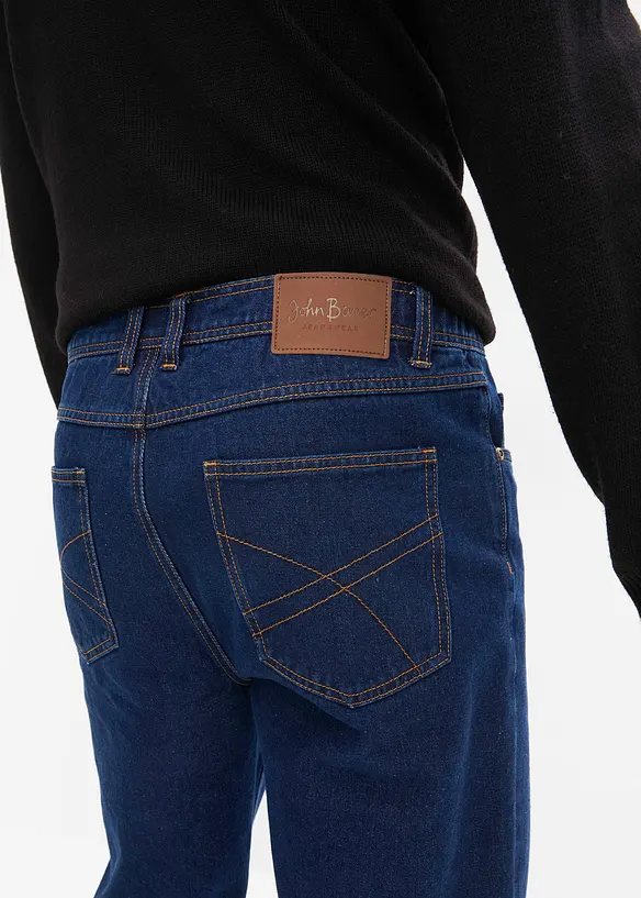 Jeans classic fit con inserto elasticizzato ai lati, straight, bonprix