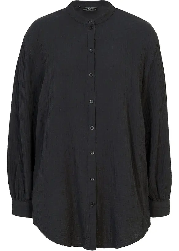Camicia lunga in mussola di cotone, bonprix