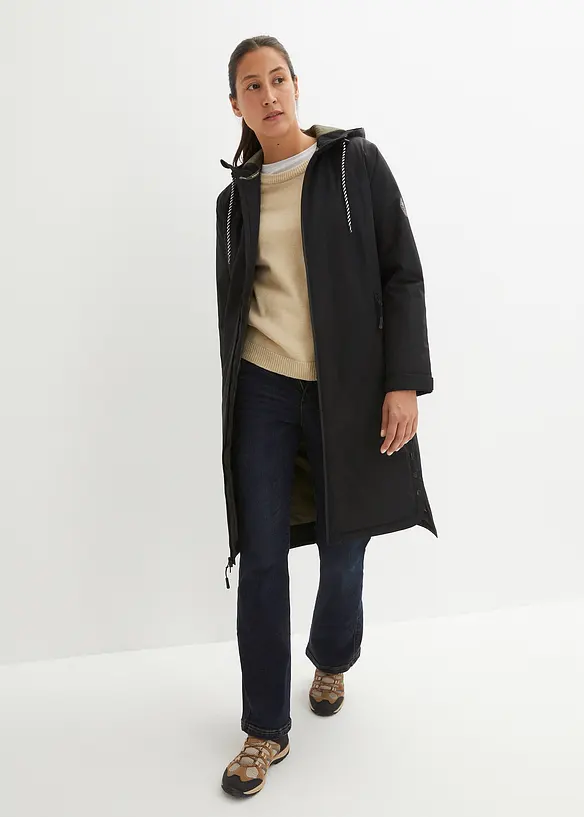 Impermeabile imbottito in lunghezza midi, bonprix