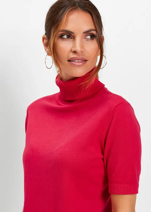 Maglia dolcevita a maniche corte, bonprix