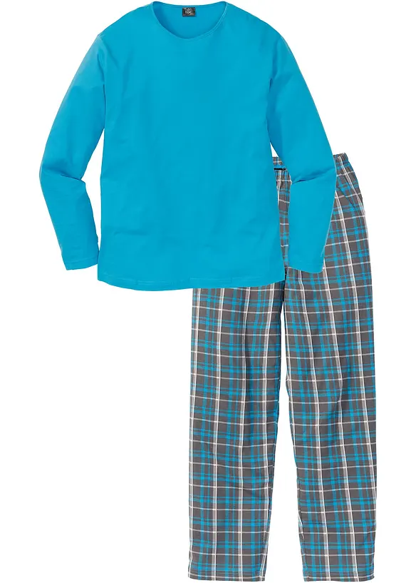 Pigiama a maniche lunghe in puro cotone, bonprix