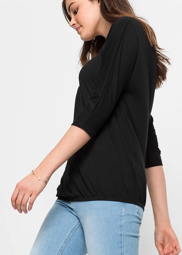 Maglia oversize in misto viscosa, bonprix