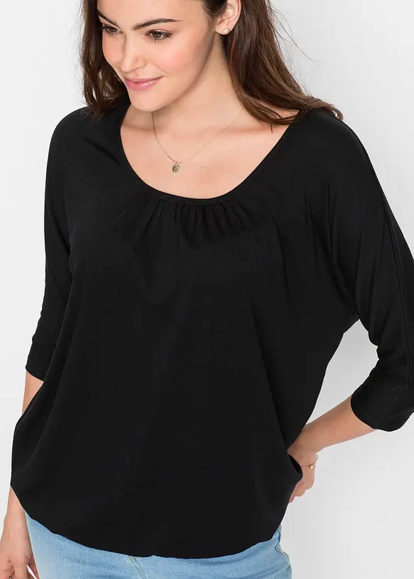 Maglia oversize in misto viscosa, bonprix