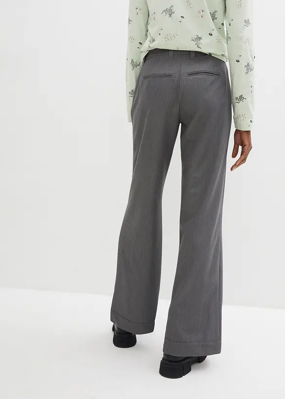 Pantaloni con pinces, vita alta e cinta comoda, bonprix