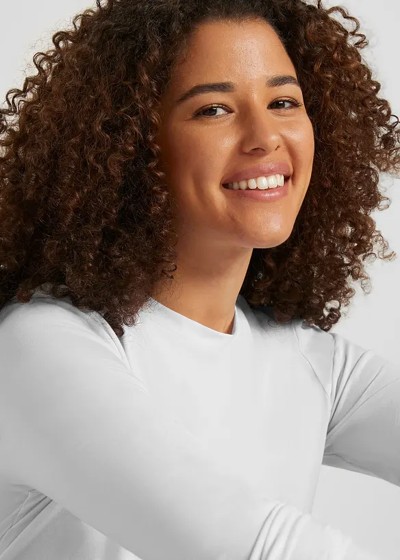 Maglia a maniche lunghe con puro cotone biologico (pacco da 2), bonprix