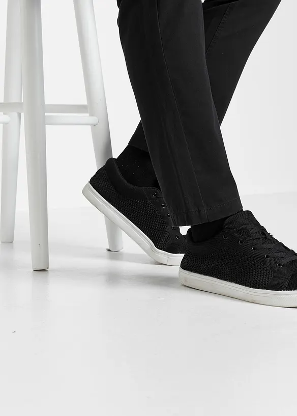 Pantaloni regular fit in twill di puro cotone, straight, bonprix