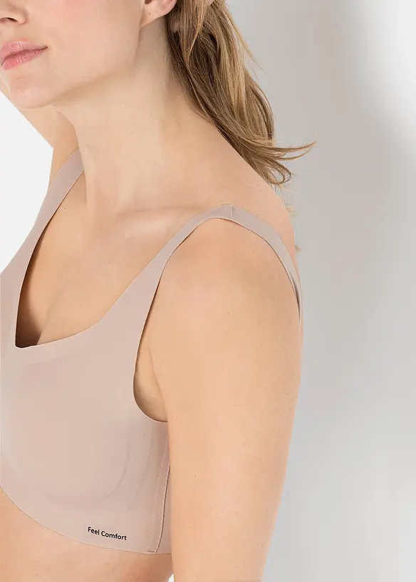 Reggiseno t-shirt lasercut imbottito senza ferretto Feel Comfort, bonprix