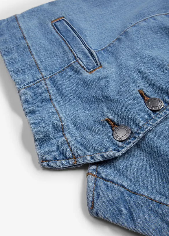 Gilet in jeans elasticizzato, bonprix