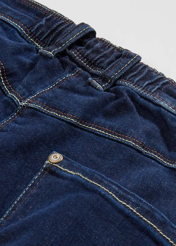 Jeans wide leg con cinta comoda, vita media, bonprix