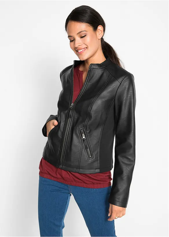 Giacca in similpelle di pura viscosa, bonprix