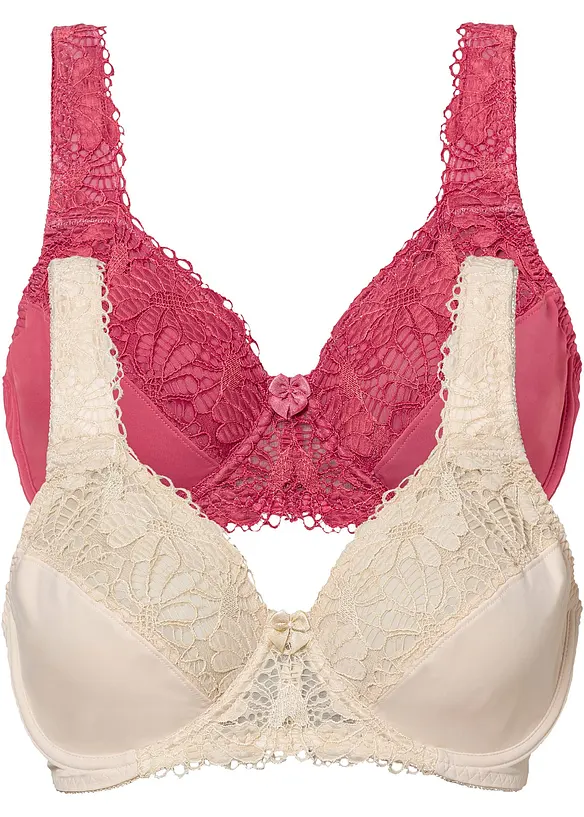 Reggiseno minimizer con spalline imbottite (pacco da 2), bonprix