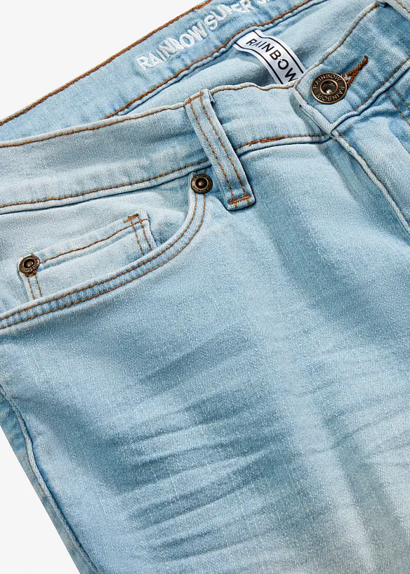 Jeans skinny cropped, vita media, bonprix