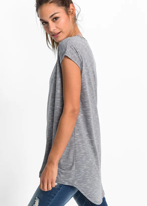 Maglia lunga in misto viscosa, bonprix