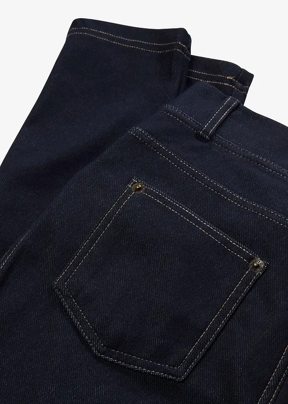 Leggings effetto jeans in misto cotone, bonprix