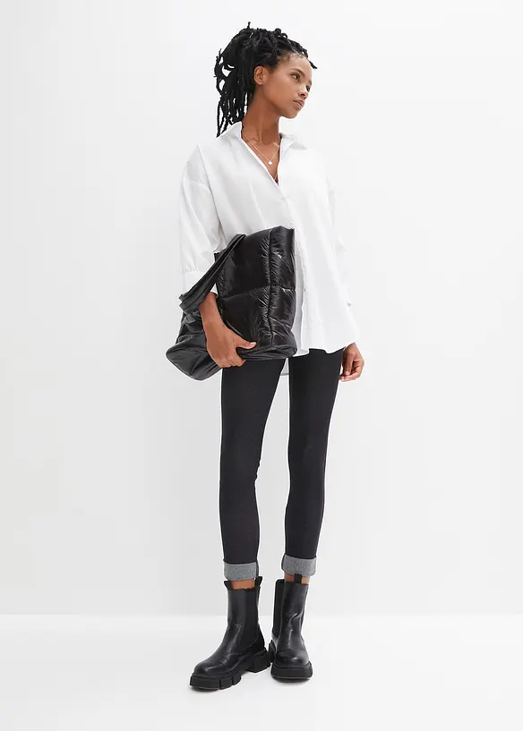 Leggings effetto jeans in misto cotone, bonprix