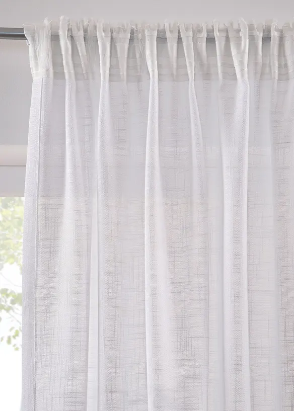 Tenda con tessuto strutturato (pacco da 2), bonprix