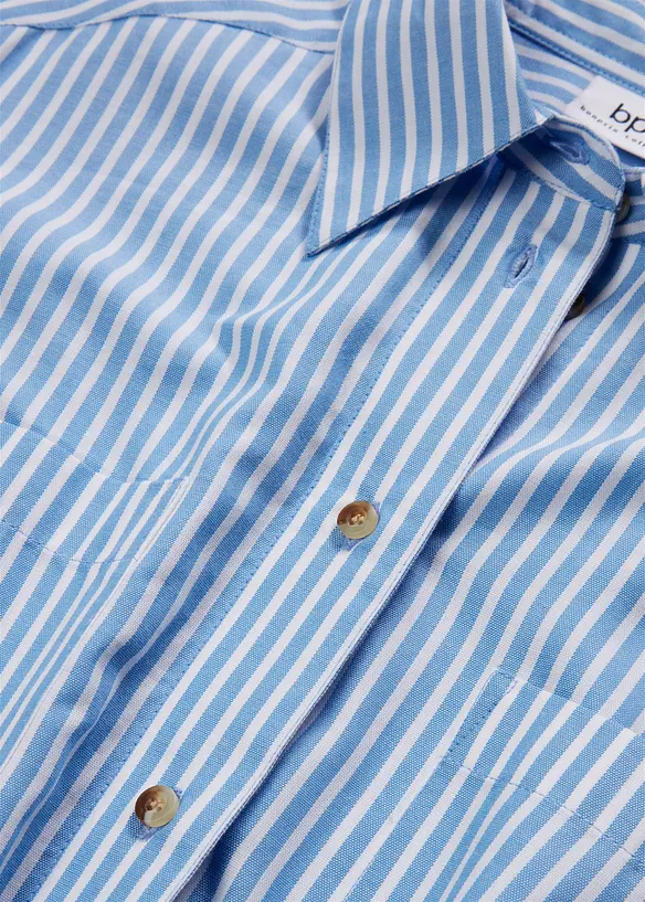 Abito a righe con cintura da annodare, bonprix