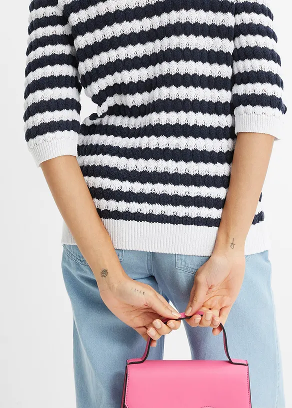 Maglione a mezza manica, bonprix