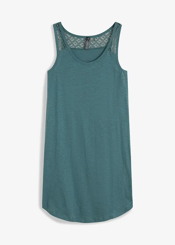 Abito in maglina di cotone con pizzo, bonprix