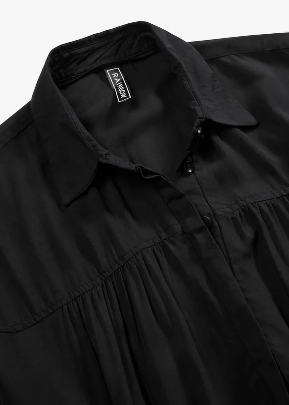 Camicetta oversize a maniche corte in viscosa fluente, bonprix