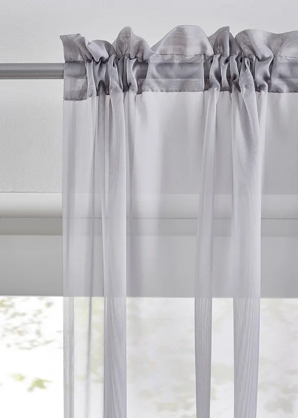Tende trasparenti in leggero voile (pacco da 2), bonprix