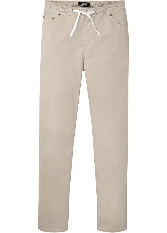 Pantaloni elasticizzati con elastico in vita regular fit, straight, bonprix