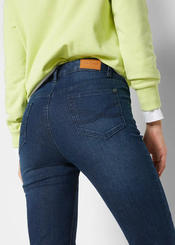 Jeans skinny cropped, vita alta, bonprix