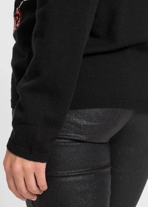 Maglione natalizio in filato fine, bonprix