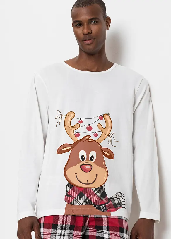 Pigiama a maniche lunghe in puro cotone biologico, bonprix