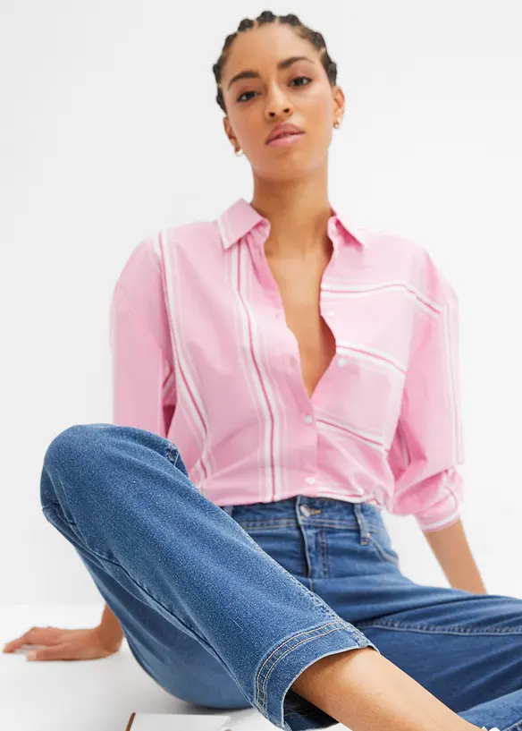 Jeans elasticizzati straight, vita media, bonprix