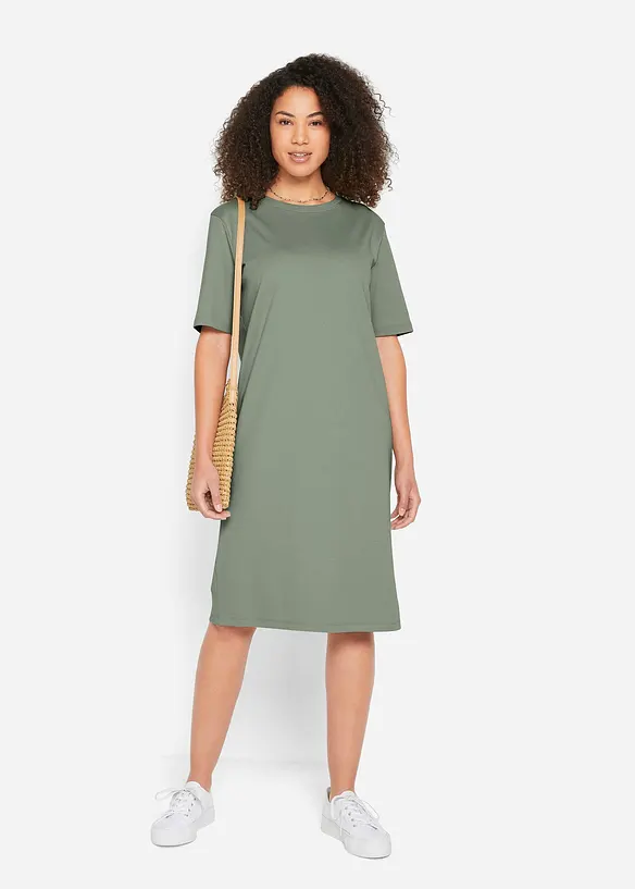 Abito t-shirt oversize in puro cotone (pacco da 2), bonprix