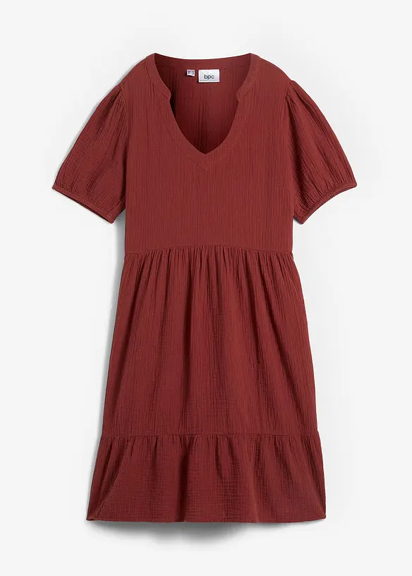 Abito oversize in mussola di cotone, bonprix