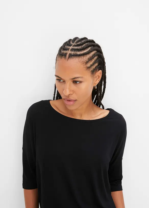Maglia boxy in misto viscosa morbido, bonprix